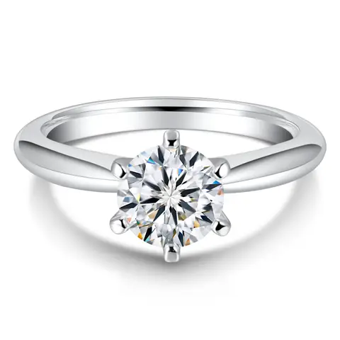 LinkerLove Moissanite Engagement Ring 1.5ct D VVS1 Lab Created Diamond Ring 925 Sterling Silver Wedding Band Women Party Jewelry