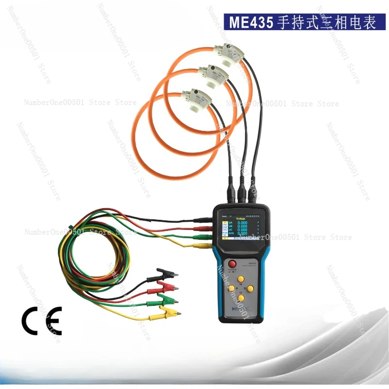 ME435 Handheld Three-Phase Power Energy Analyzer/Coil Meter, Roche Coil