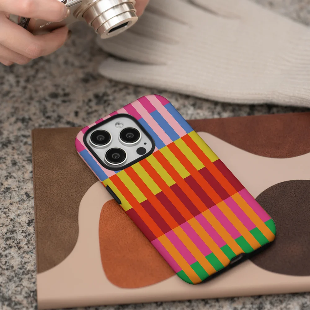 الملونة المشارب قوية جراب هاتف حالة الهاتف فيلم قذيفة آيفون 16 15 14 13 12 11 برو ماكس زائد