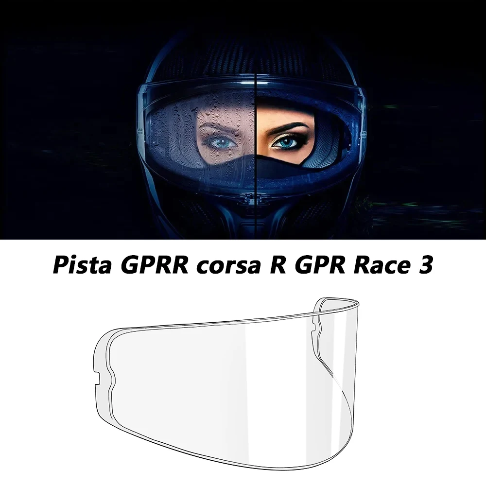 

Motorcycle Helmet Visor Anti Fog Film For AGV Pista GPRR corsa R GPR Race 3 Anti-fog Insert Sticker