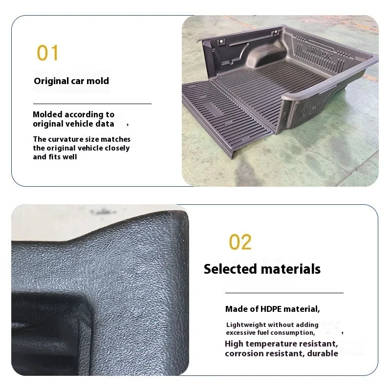 

Fits for Amarok Pickup Truck Interior Kit HDPE Rear Cargo Bed Liner Plastic Bed Protection