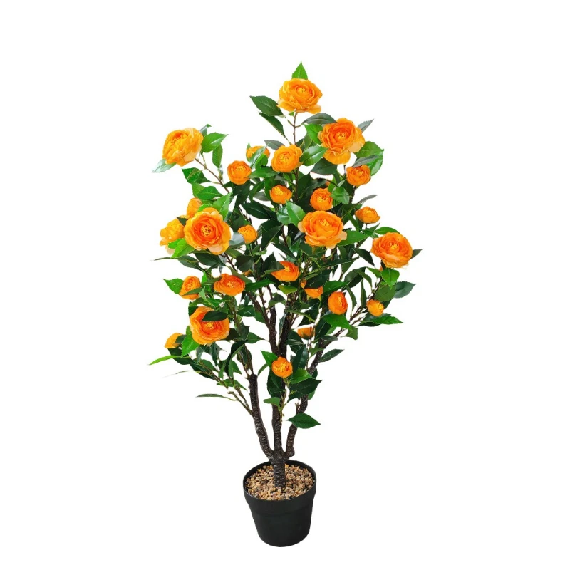 

Simulation camellia tree simulation flower interior decoration ornament wedding ornament