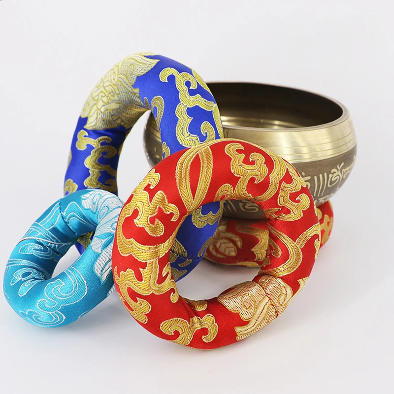 Tapete tibetano da bacia do canto para a ioga, mão himalaia martelada, meditação do Chakra, crença religiosa, budista, decoração home, cor do Rndom
