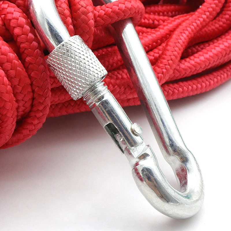 Fishing Magnet Rope 20m 10m Nylon Rope Braided Rope Heavy Rope With Safe Lock Diameter 6mm Magnet Fishing Rope Red/White/Green