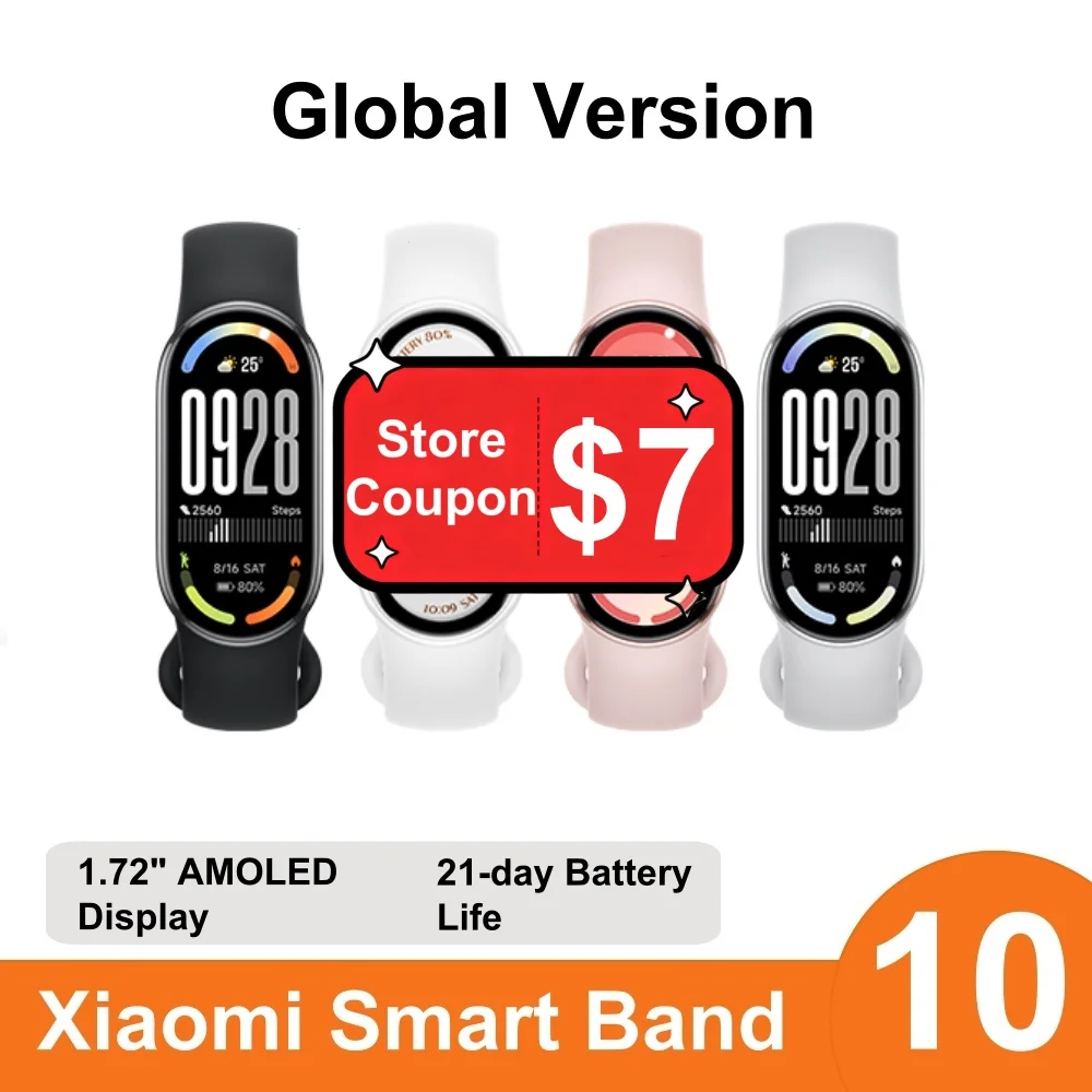 Global Version Xiaomi Smart Band 10 1.72