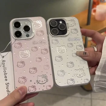 인스 스타일 헬로 키티 KT 고양이 케이스, OPPO Realme 5 8 8i 9i 10 11 Pro C12 C15 C20 C21Y C31 C33 C35 C53 C55 5G 매트 후면 커버