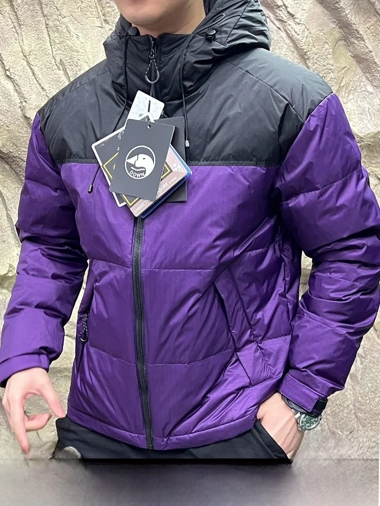 

aphene Self-Heating Polar Bear Anti-Cold Outdoor Hooded down Jaet Men's Thiened Warmth Outdoor Sle Regular Fit Zipper...