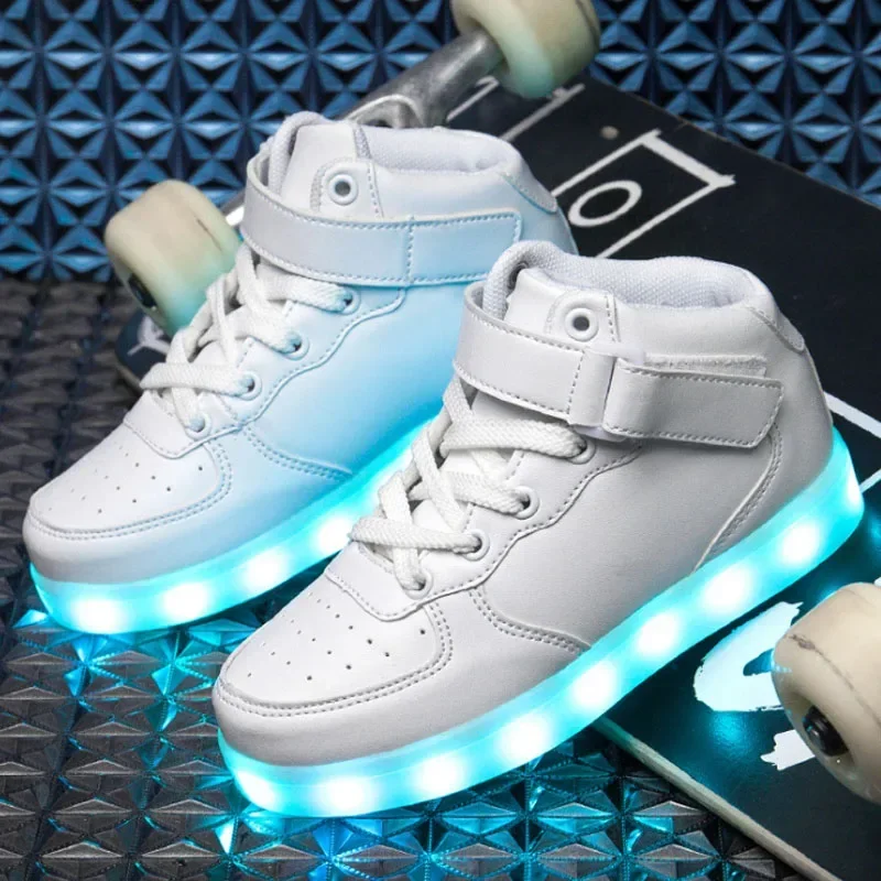 Size 25-46 LED Shoes for Kids Boys Girls Luminous Sneakers With Lights Glowing Led Slippers for Children & Adult Feminino tenis