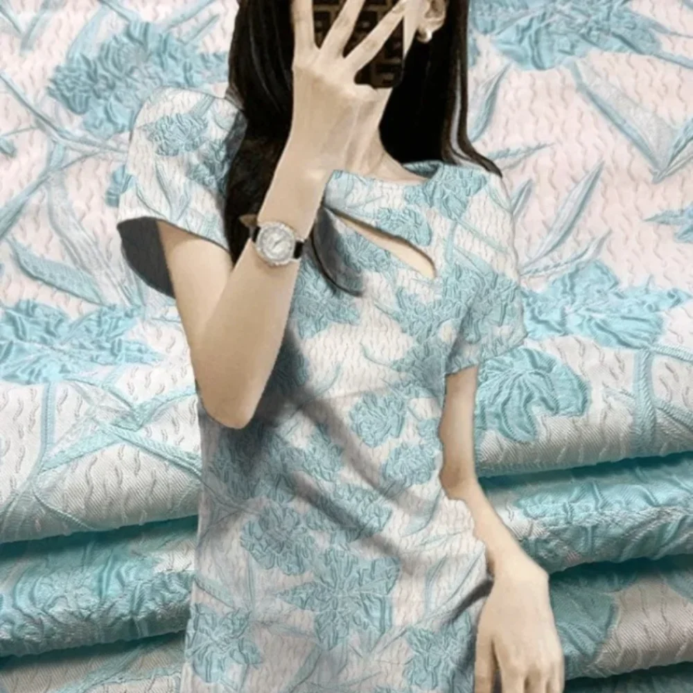 

Jacquard Fabric Fashion Brocade Clothing Thin Spring Summer Clothing Apparel Sewing Fabrics Diy Cloth Sew By The Meter