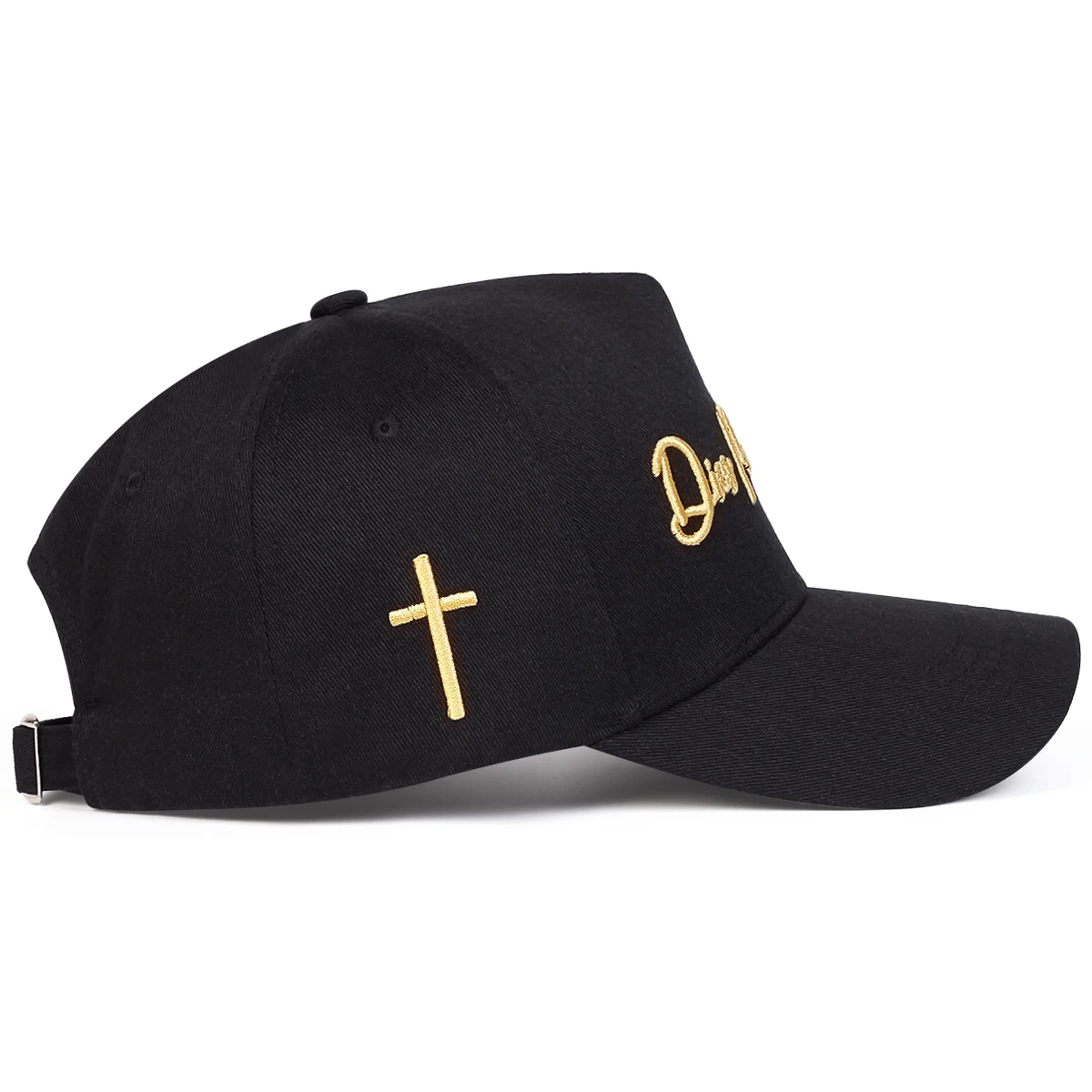 Unisex DIOS POR DELANTE Baseballkappen mit Buchstabenstickerei, Frühling und Herbst, für den Außenbereich, verstellbare Freizeithüte, Sonnenschutzhut, Sportkappe – Detail 3