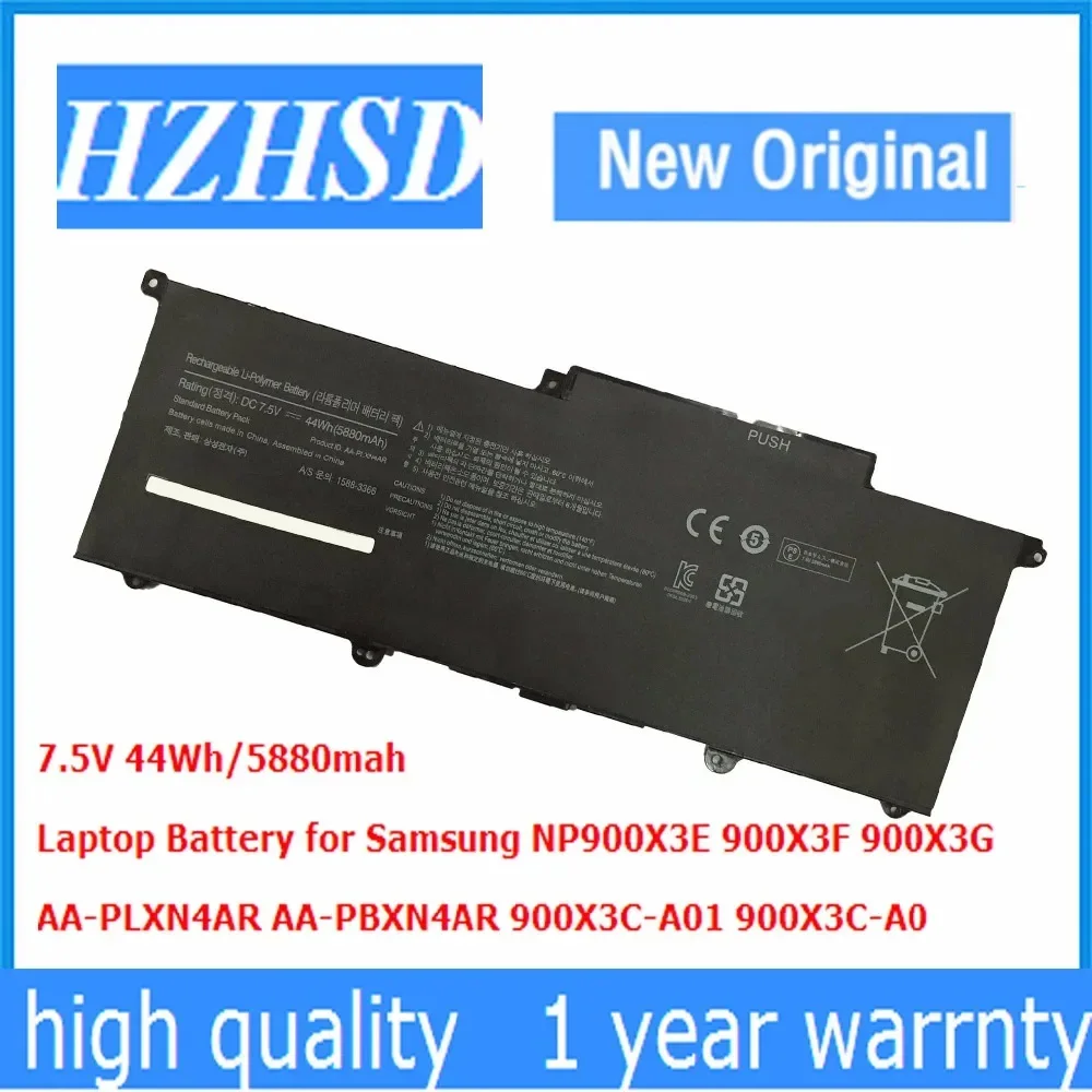 AA-PLXN4AR 7,6 В 44 Втч 5880 мАч Аккумулятор для ноутбука SAMSUNG NP900X3C NP900X3D NP900X3E NP900X3G 900X3D 900X3E 900X3C-A01 Series
