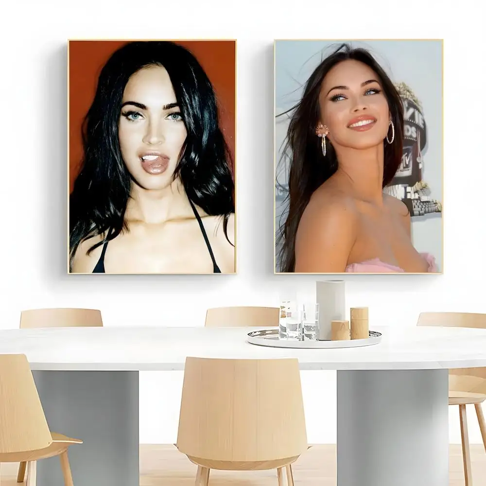 M-Megan D-Denise Fox Actress Model Poster Wall Art Print Poster Decorative Mural Home Decor Gift Unframed