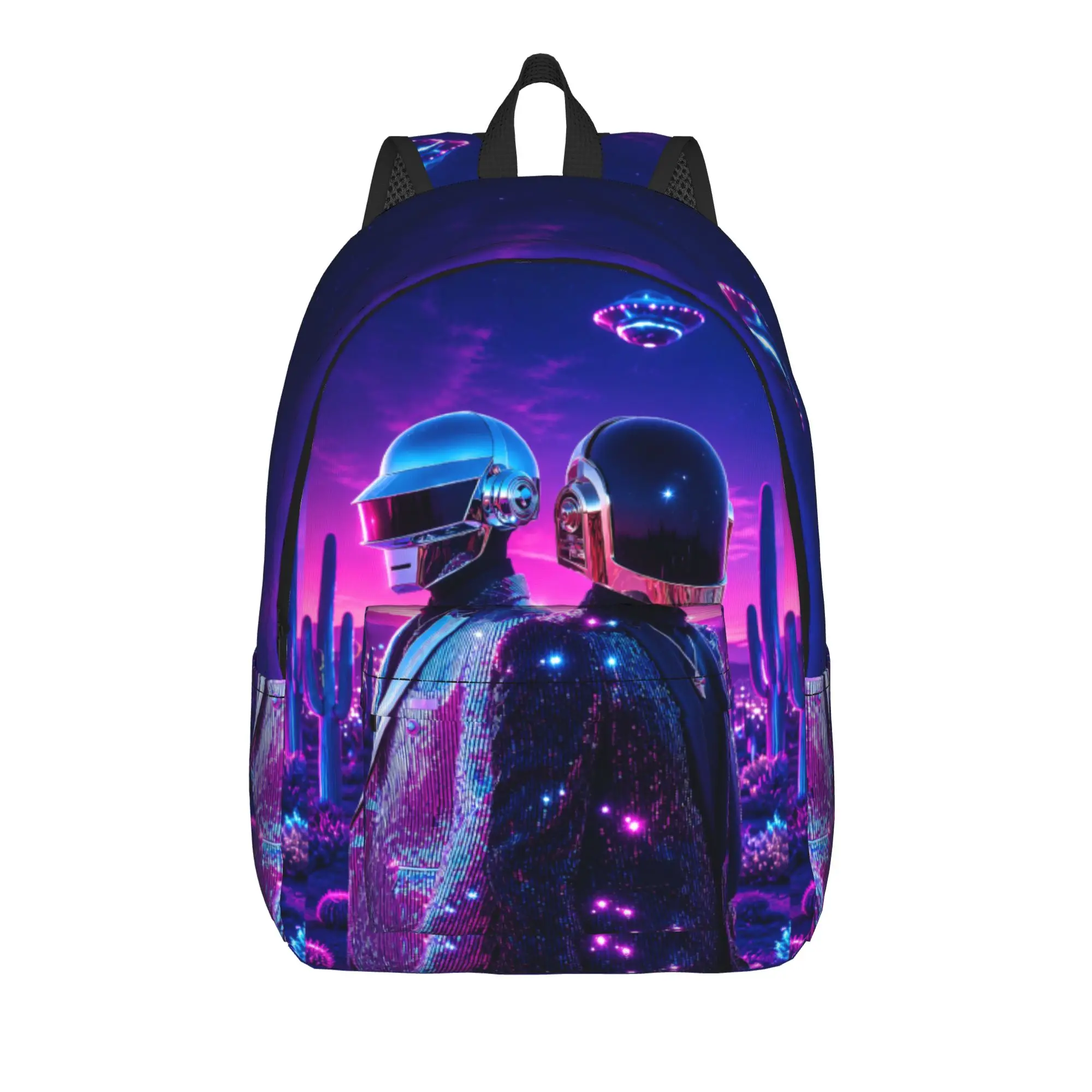 Daft Punk Electronic Music Backpack  Travel Backpacks Boy Designer Durable School Bags Aesthetic Rucksack