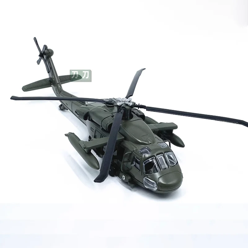 Diecast 1:64 Scale American UH-60 Black Hawk helicopter Alloy Finished Simulation Model Static Decoration Souvenir Gifts