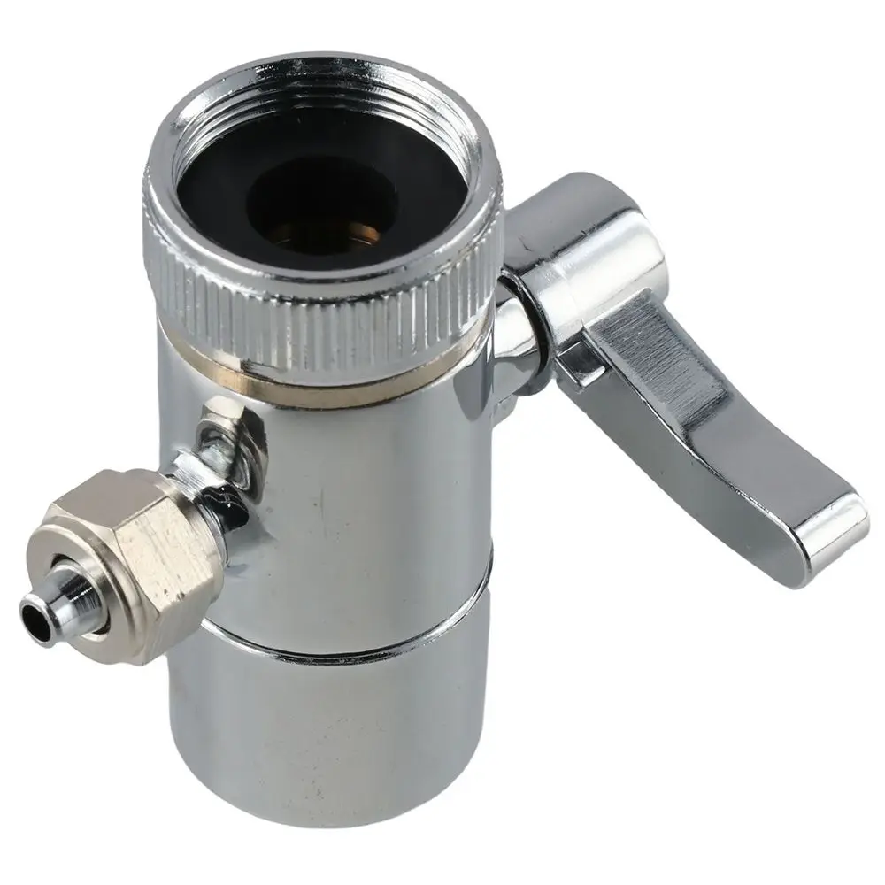 Copper Single Cut Valve Filter 1/4 Inch Silvery Faucet Changeover Valve Diverter Valve Kitchen