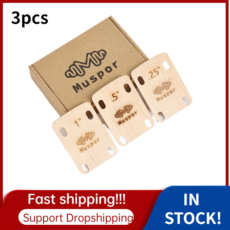 

3 шт. накладки на шею для электрогитары сменная прокладка для гитары накладки на шею для гитары 0,25 0,5 1 градус толщина латунные прокладки Прямая поставка