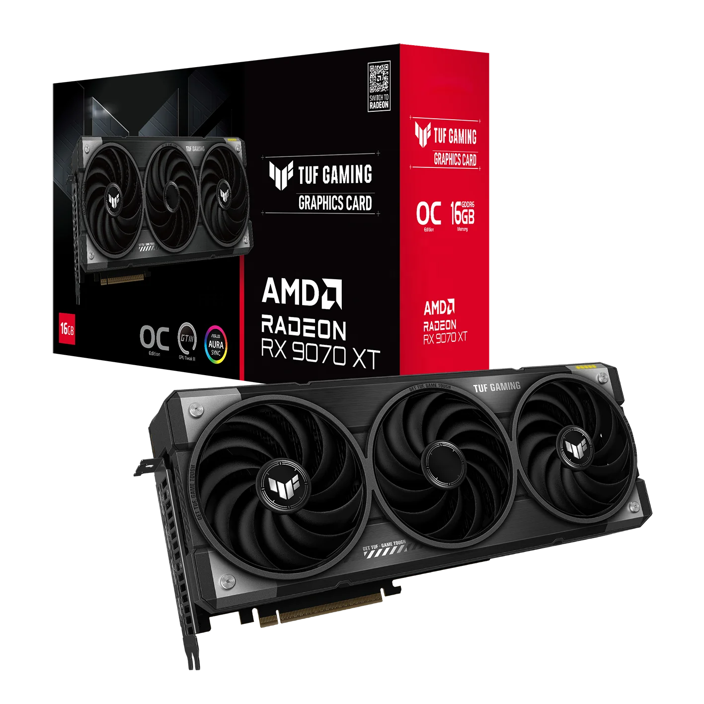 

2025 New AS-US TUF Gaming Radeon RX 9070 XT OC 16GB GDDR6 PCIe 5.0 VGA RX 9070XT GPU RX9070 XT Video Card for Gaming PC Desktop