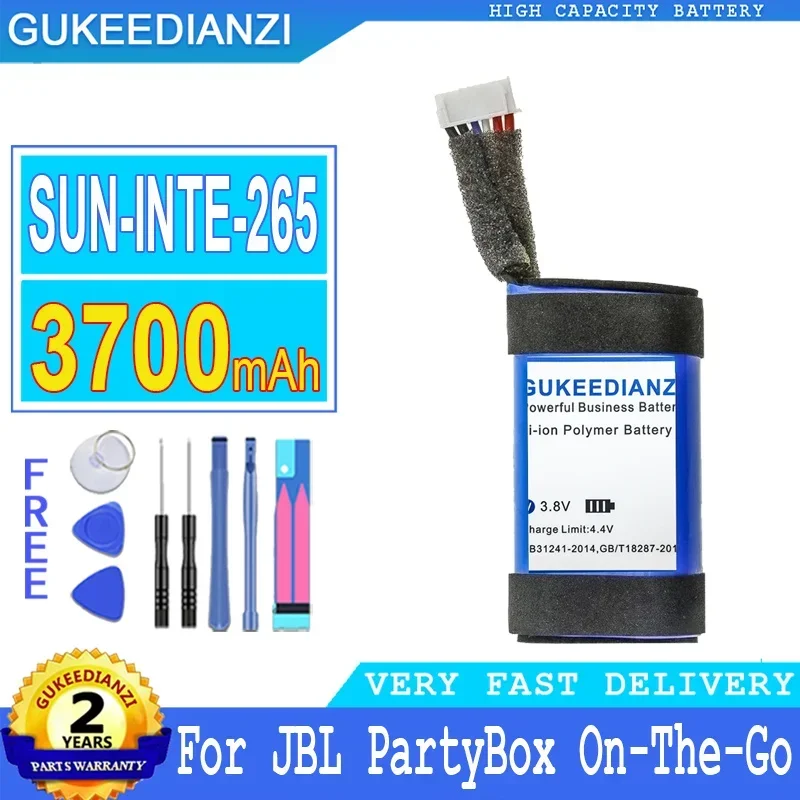 3700mAh SUN-INTE-265 High Capacity Replacement Battery For JBL Party Box On-The-Go Speaker