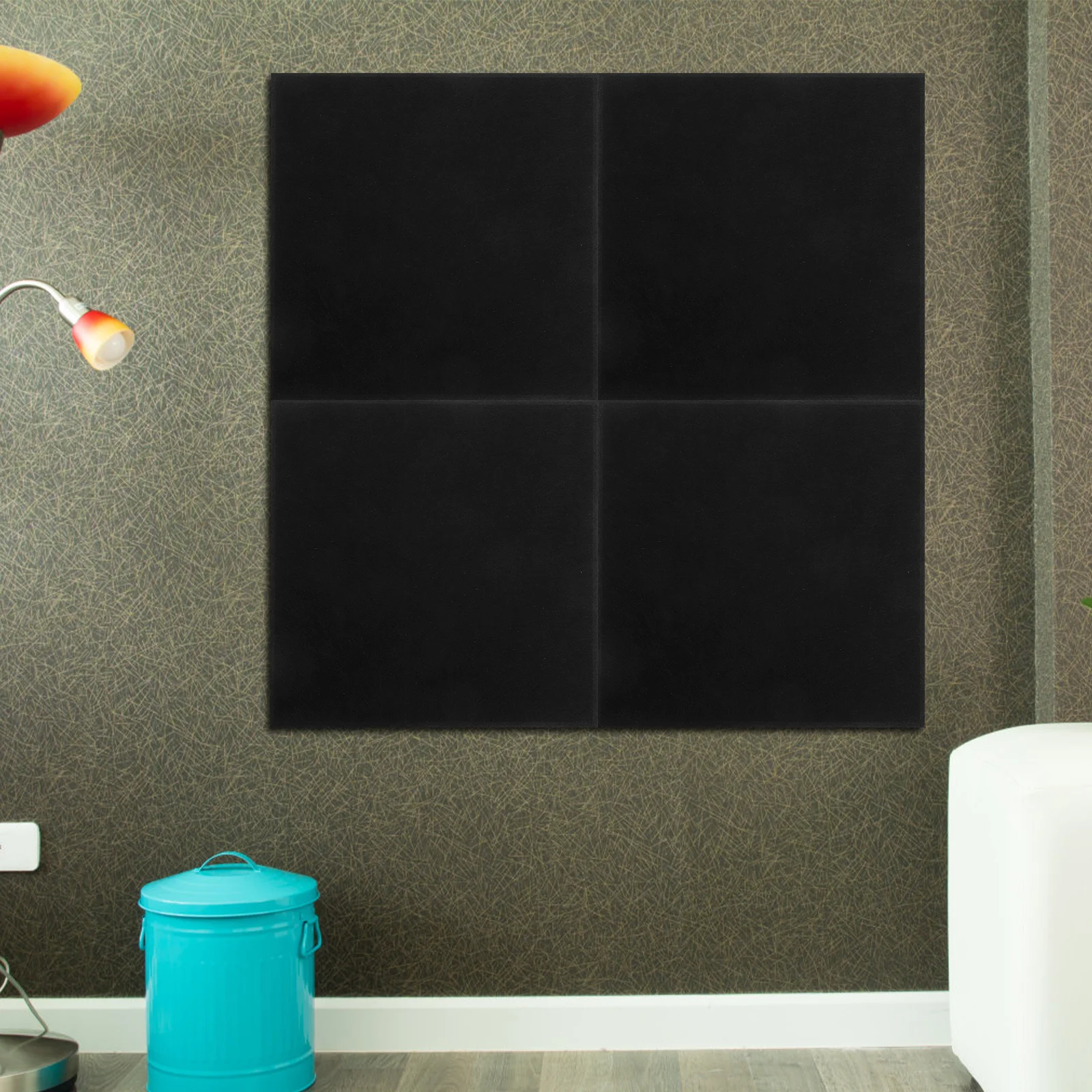 12 Pannelli Fonoassorbenti Autoadesivi per Studio Domestico, Sala Musica, Riduzione del Rumore, Resistenti al Fuoco