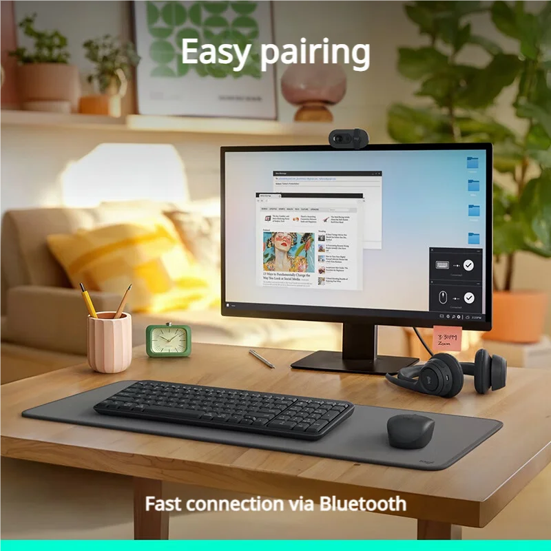 Logitech K251 Wireless Bluetooth Keyboard Long Battery Life Slim Portable for Laptop Desktop Home Office Business