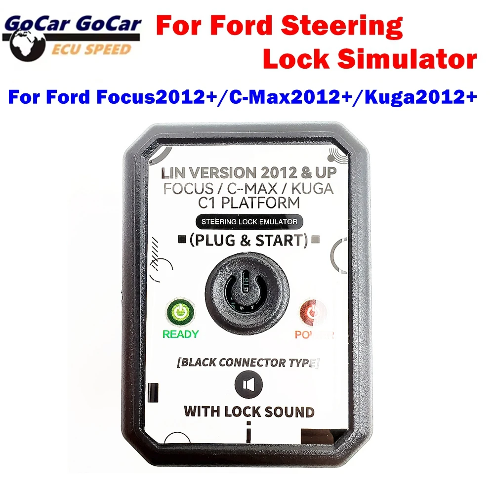 For Ford Focus C-Max Kuga C1 Platform 2012 & UP Steering Lock Simulator Emulator With Lock Sound Super practical Easy to operate
