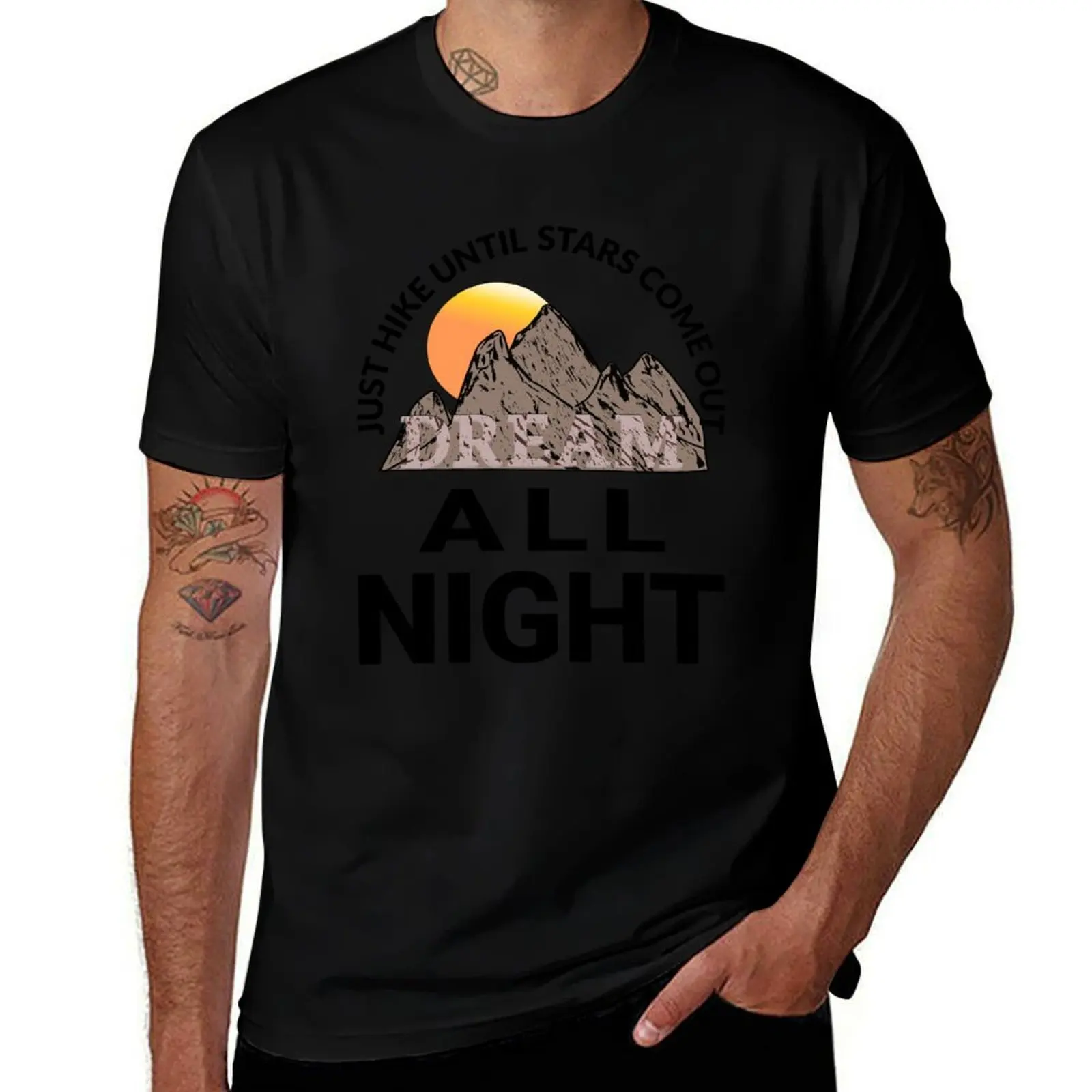 

Hike All Day, Dream All Night! T-Shirt for a boy custom shirt oversized graphic tee plain t shirts men