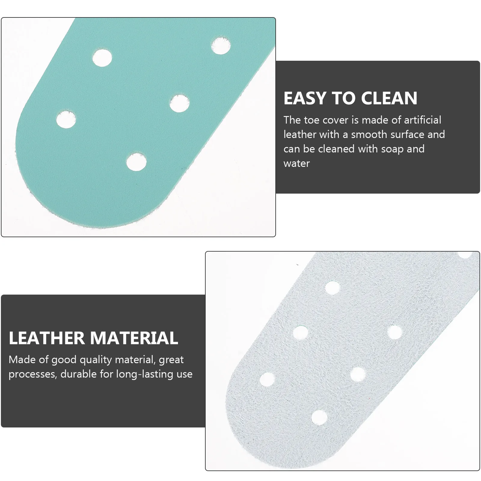 

2Pairs Roller Skates Toe Protective Covers Skating Protector Front Caps Shoes Durable Accessory