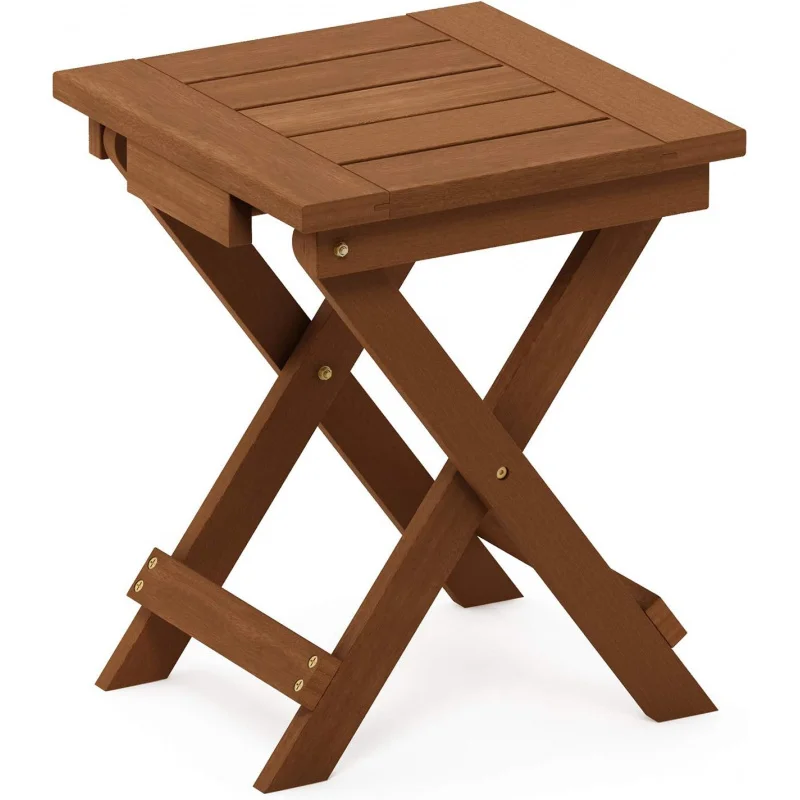 

Fg18556 Tioman hardwood patio furniture outdoor folding table small, natural