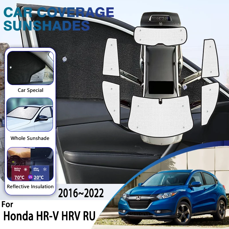 

Full Covers Sunshade For Honda HR-V HRV RU 2016~2022 Car Window Windshield Sunshade UV Reflector SunShade Visor Auto Accessories