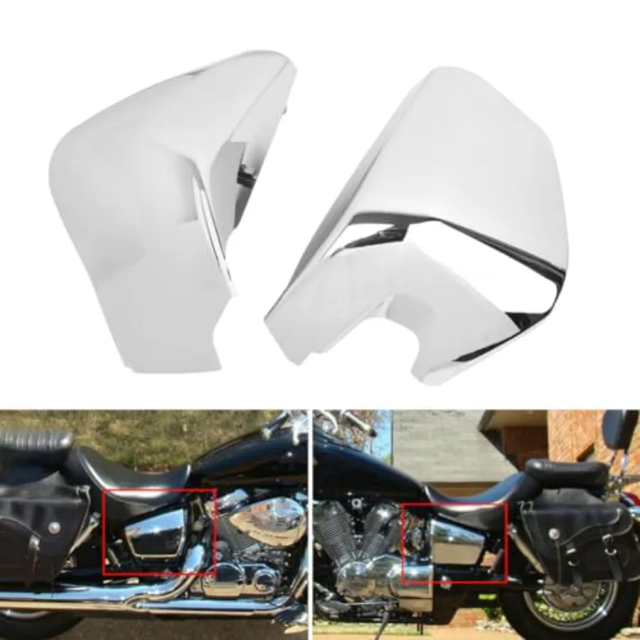 

Защитные боковые накладки на аккумуляторную батарею мотоцикла (левая и правая) для Honda Shadow Aero VT400 2004-2011 VT750 VT75