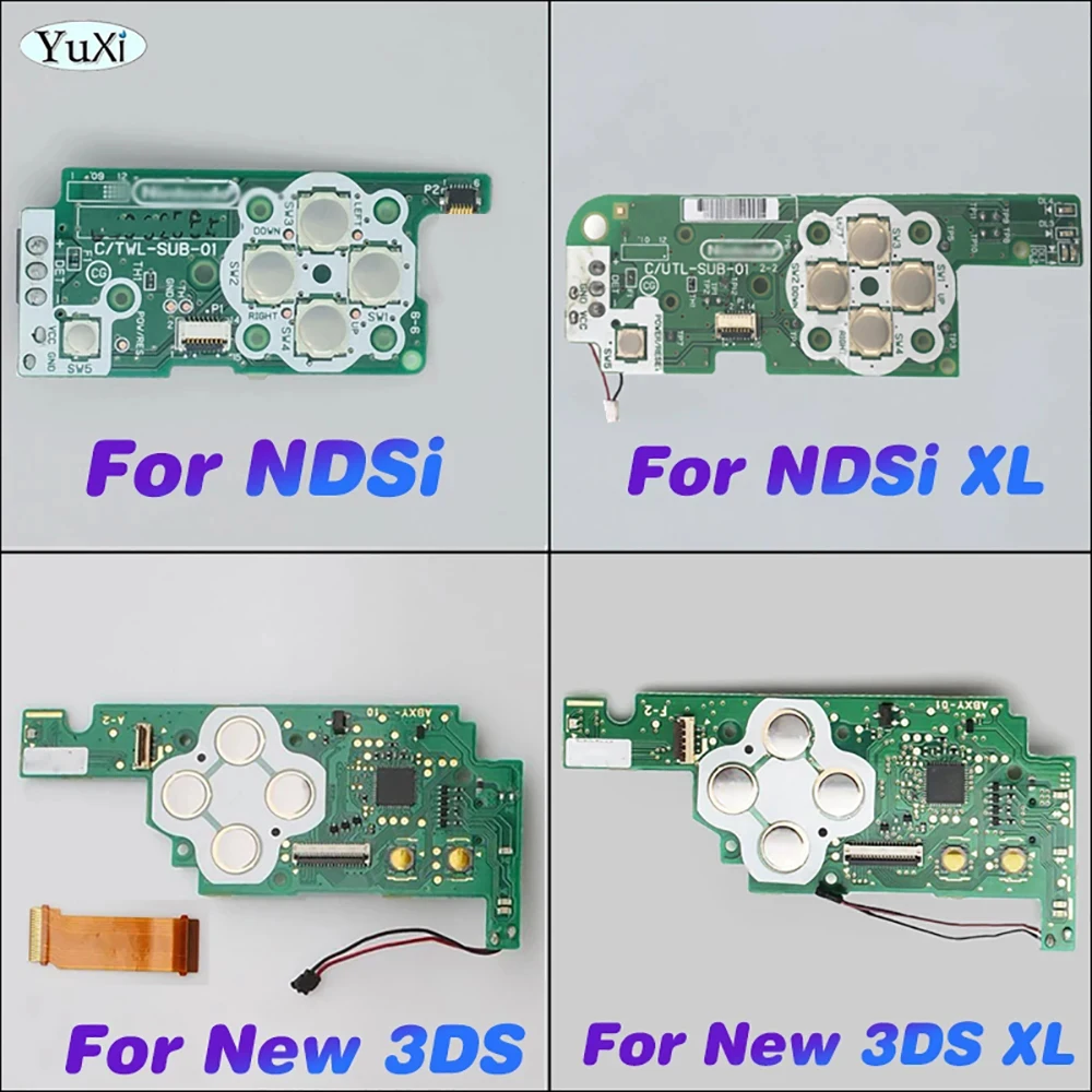 

1Pcs Original Power Switch Board For NDSi XL New 3DS XL Game Console ABXY Cross Button ON OFF Board Flex Cable Rpair Parts