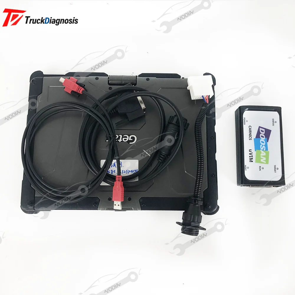 Doosan uVIM Diagnostic Tool Excavator Forklift Engine fault detection OBD Interface DDT CARNICS SCR+DPF+G2 DCU+G2 ECU+G2 Scanner
