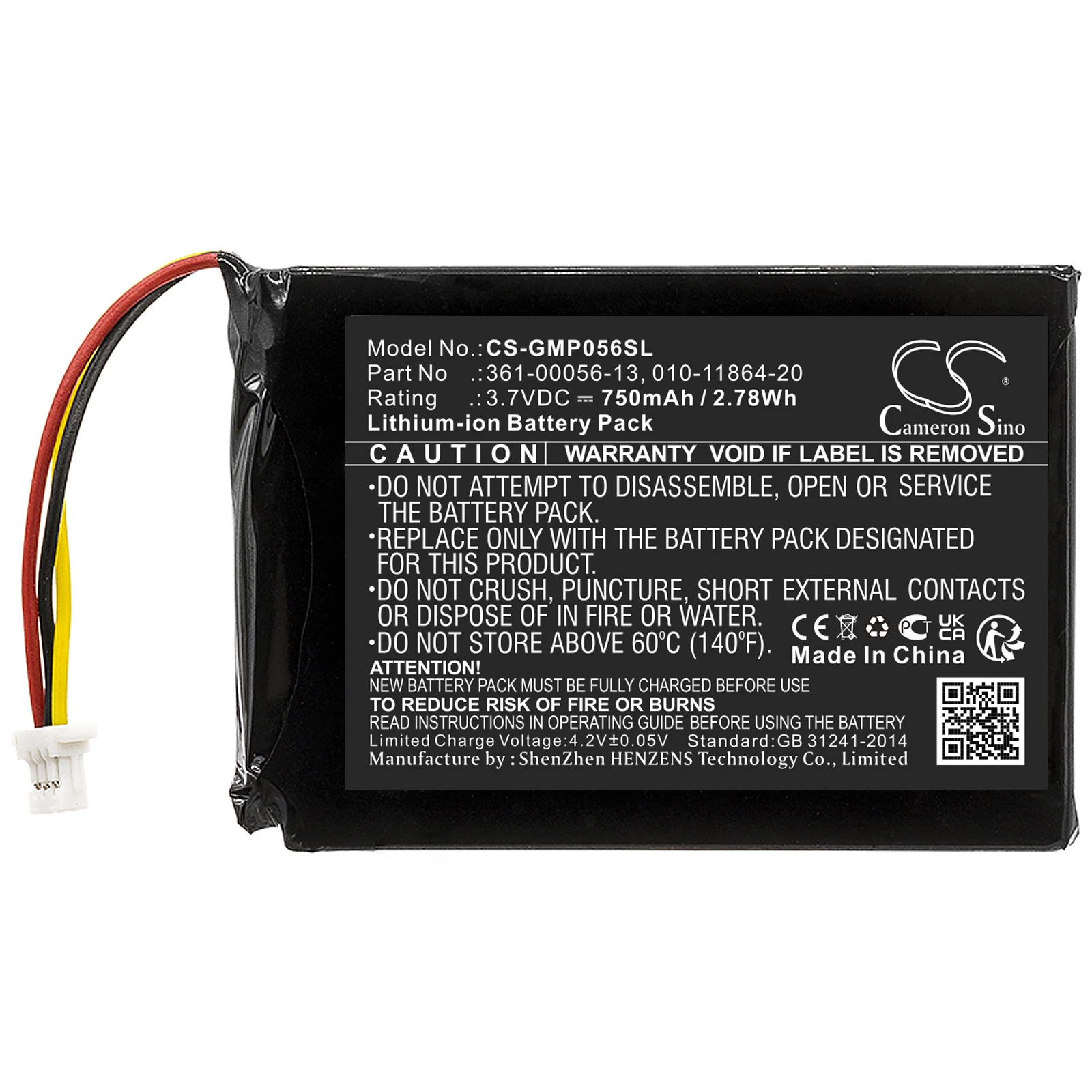 

Li-ion Dog Collar Battery for Garmin,3.7v,750mAh,Sport PRO Handheld Transmitter,361-00056-13 010-11864-20