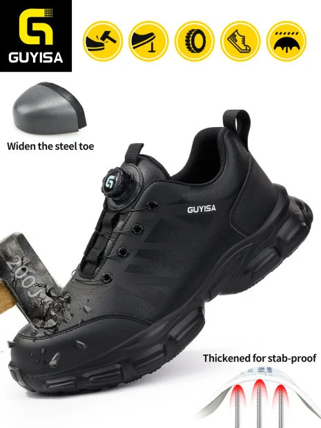 45/5000 GUYISA Arbeitsschutzschuhe Schlag- und pannensichere Gummisohlen weiche, leichte, elastische