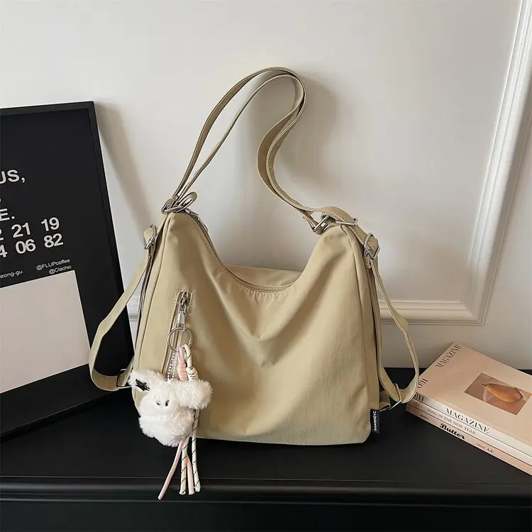 Stylish Minimal White Woven Purse Lightweight Ladies Crossbody Bag Practical Top Handle Handbag for Daily Life