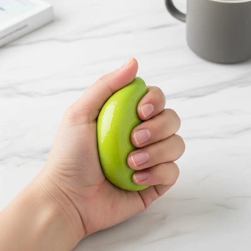 Handmade Crispy Mango Stress Ball Squeeze Toy, Color-Changing Mango  Fidget Ball, ASMR Sensory Stress Relief Toy