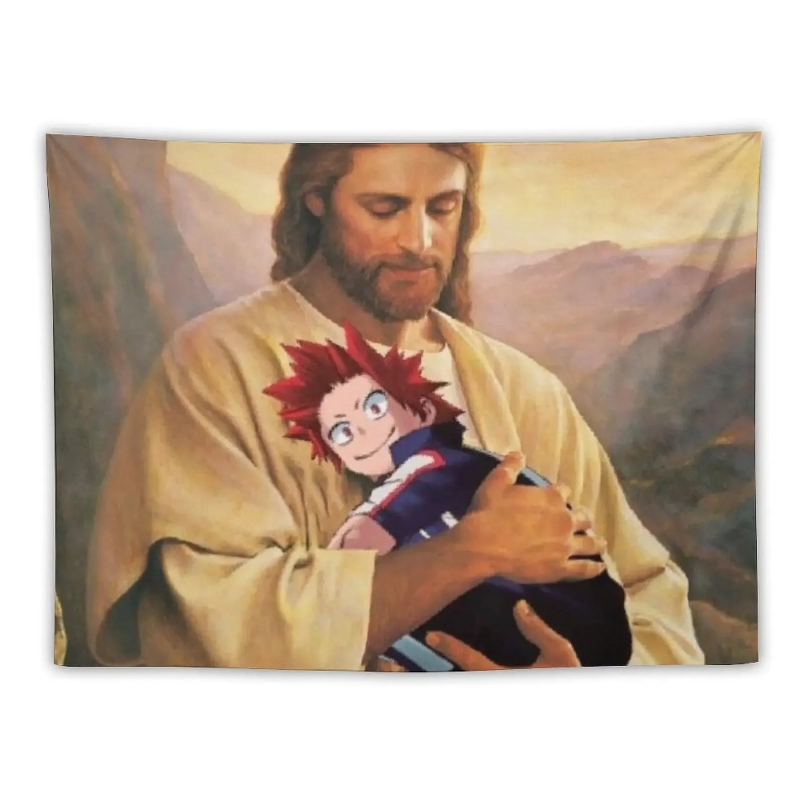 

Kirishima held by Jesus Tapestry Home Decoration Accessories Wall Hanging Decor Decorative Wall Tapestry