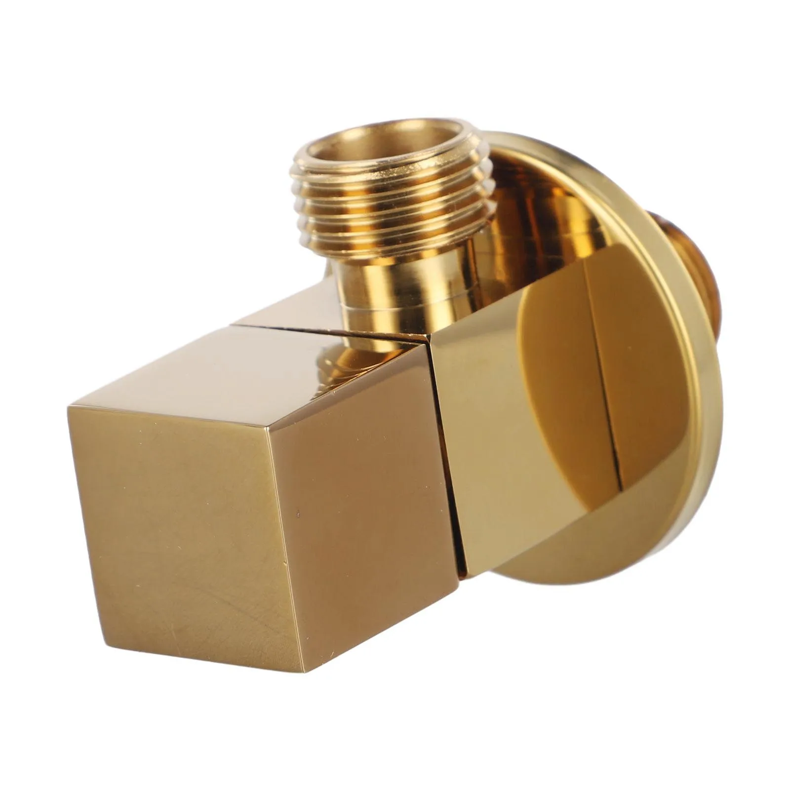 For Low Medium High Water Pressure System Angle Valve Thickened Material Wall Mounted 0.8 MPa Anti-Rust Quarter Turn Convenient