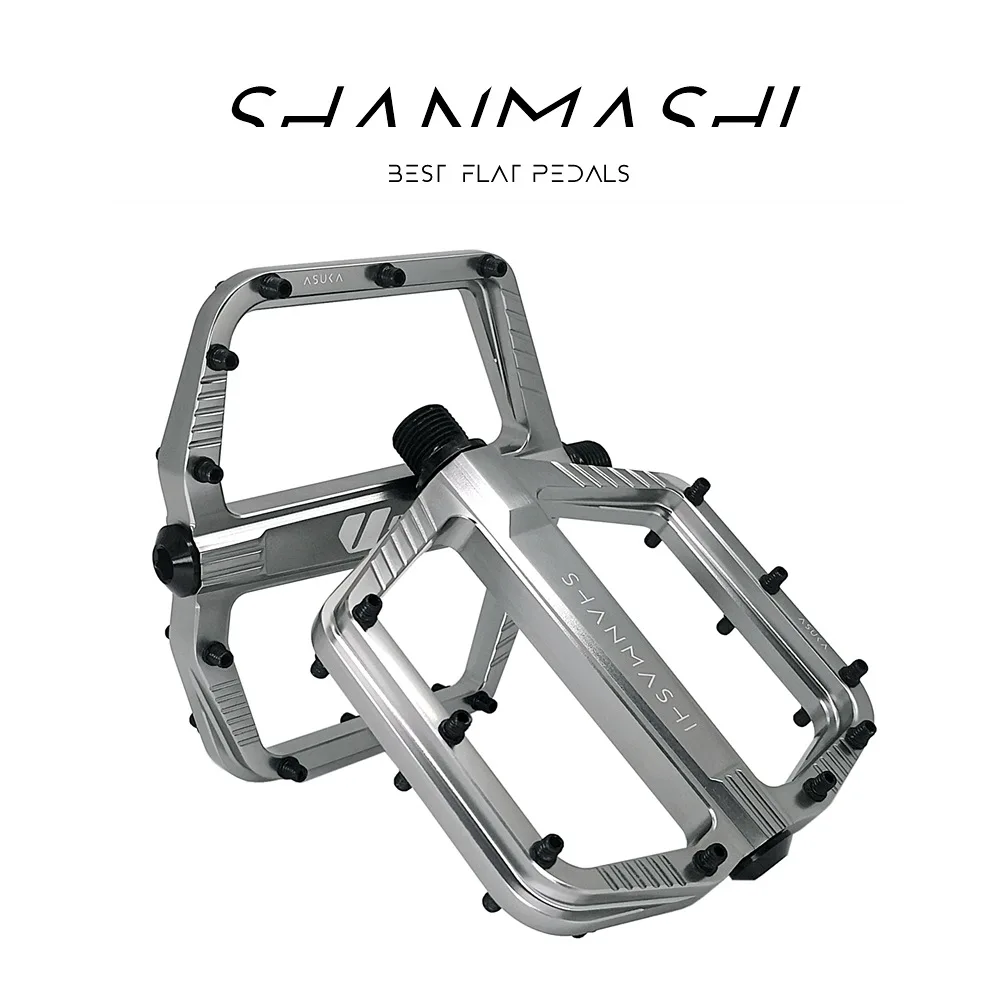 

2025 CNC aluminum alloy lightweight bearing mountain bike pedals polished and brightened