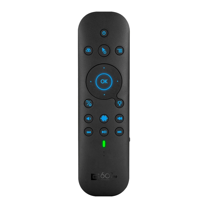 G60S Pro Air Mouse Wireless Voice Remote Control 2.4G Bluetooth Dual Mode Remote For Computer TV BOX Projector