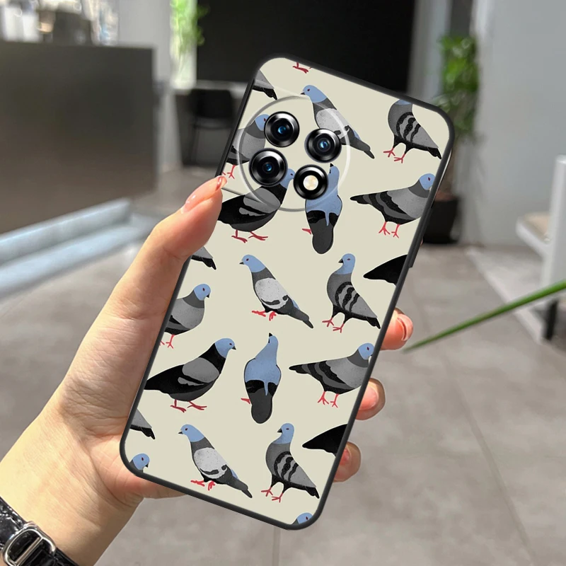 The Pigeons Phone Case For OnePlus 11 9 10 Pro 11R 9RT 10T Ace OnePlus Nord N10 N20 2T CE 2 Lite Cover