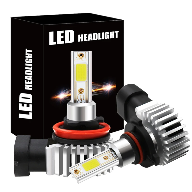 

2x LED Headlight Lamp H11 H8 H9 9006 HB4 9005 HB3 H4 9003 H7 H1 H3 Auto Fog Lights Bulb Headlamp For The Car 6500K 12000LM 60W