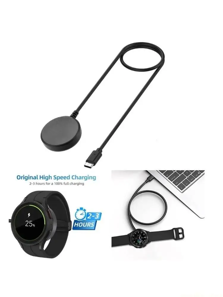 

F62C Portable Type-C Charging Cable Stand For Galaxy Watch5/5 4 3 Active 1/2 Watch Power Supply Cradles Adapter