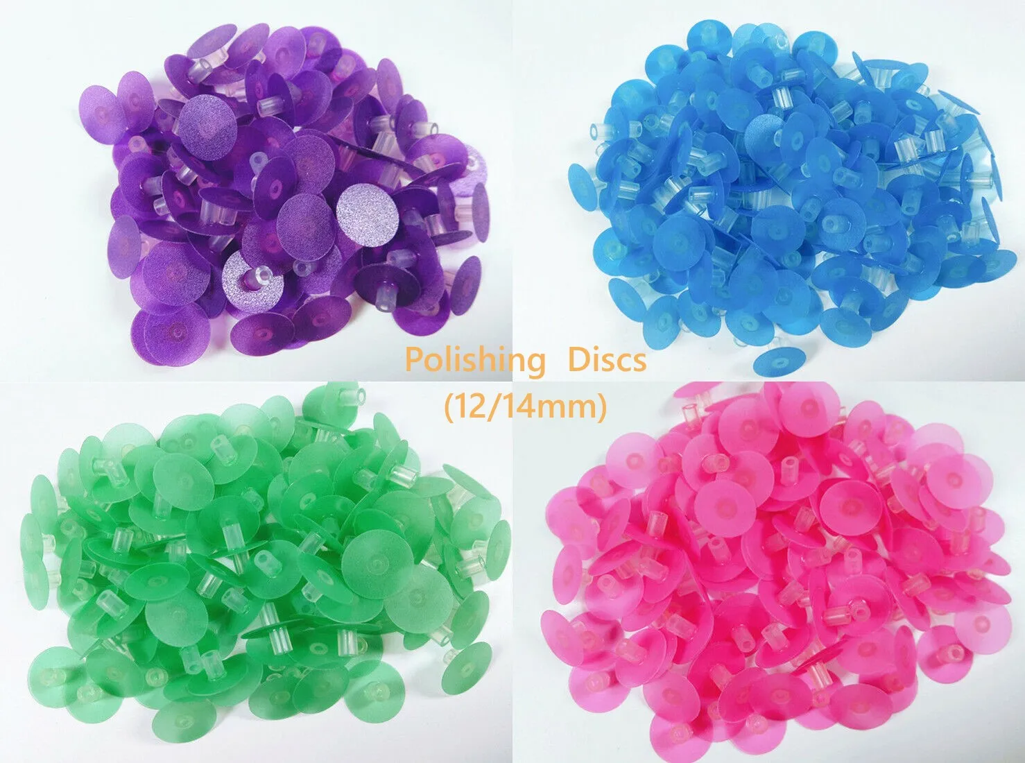 100pcs Dental Composite Veneer Shaping Polishing Finish Wheel Rainbow Discs Denture Lab