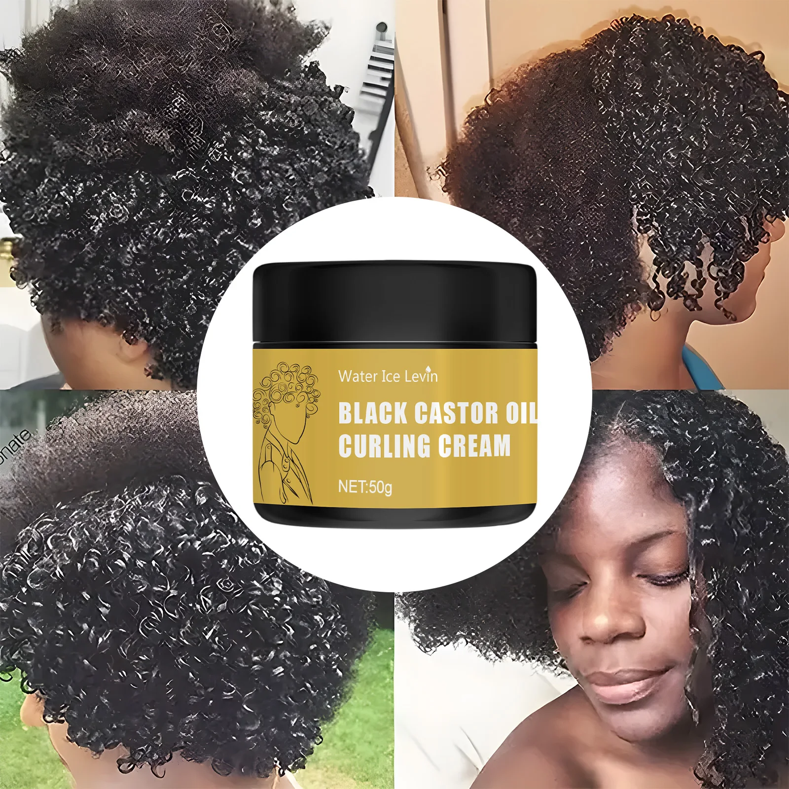 Black Castor Oil Healthy Moisturizes And Defines Curls Suitable For Dry Curly Hair For Both Men And Women,Repair Hair Tangles view 4