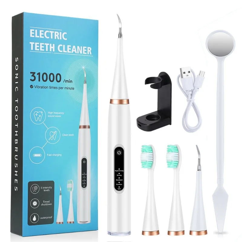 Electric Ultrasonic Teeth Cleaner Dental Scaler Dental Tooth Calculus Stains Tartar Remover Oral Irrigator Teeth Whitening Tool