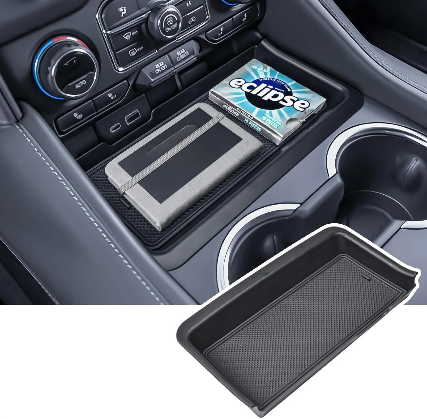 

Tucknbox Center Console Organizer For 2021-2024 Chevy Tahoe/Suburban & GMC Yukon/YukonXL Interior Accessories Armrest Storage