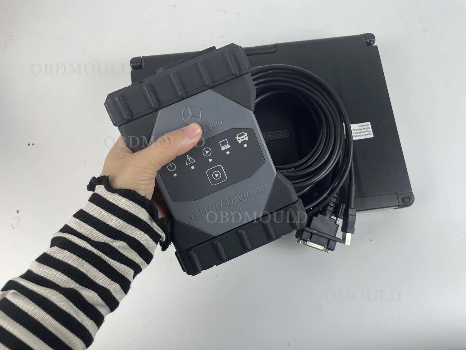 MB Star C6 Can Bus Diagnostic Tool for Cars & Trucks VCI Multiplexer SD Connect Xentry DAS EPC WIS with CF C2 Laptop Support