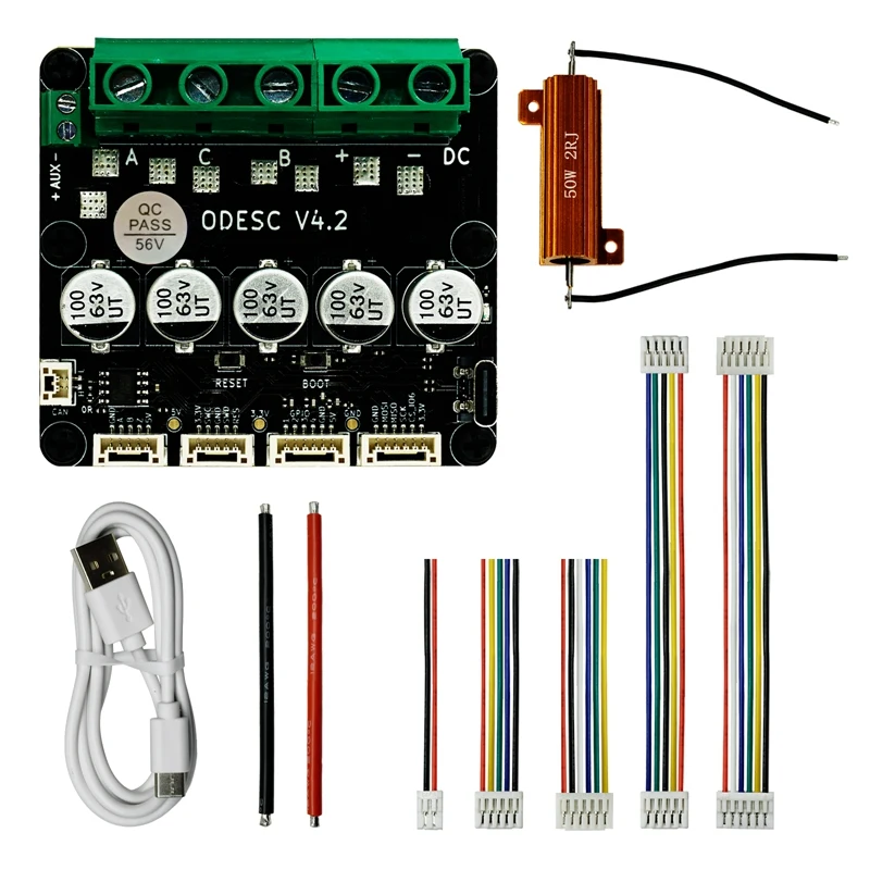 

Based on for ODrive 3.6 Upgrade Single-Drive High-Current High-Precision Brushless Servo Motor Controller - ODESC V4.2 56V