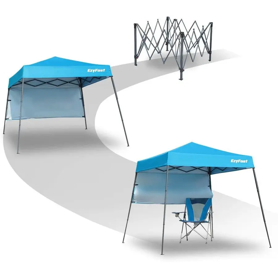 مظلة حقيبة ظهر مدمجة للغاية، مأوى منبثق، كابانا رياضية محمولة، قاعدة 7.5 × 7.5 قدم، قاعدة 6 × 6 أقدام للمشي لمسافات طويلة والتخييم، فيشي #6